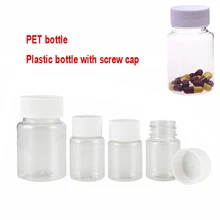 

5pcs /10pcs 15ml 20ml 30ml 50ml 60ml 80ml 100ml empty bottle PET bottle Plastic bottle with screw cap