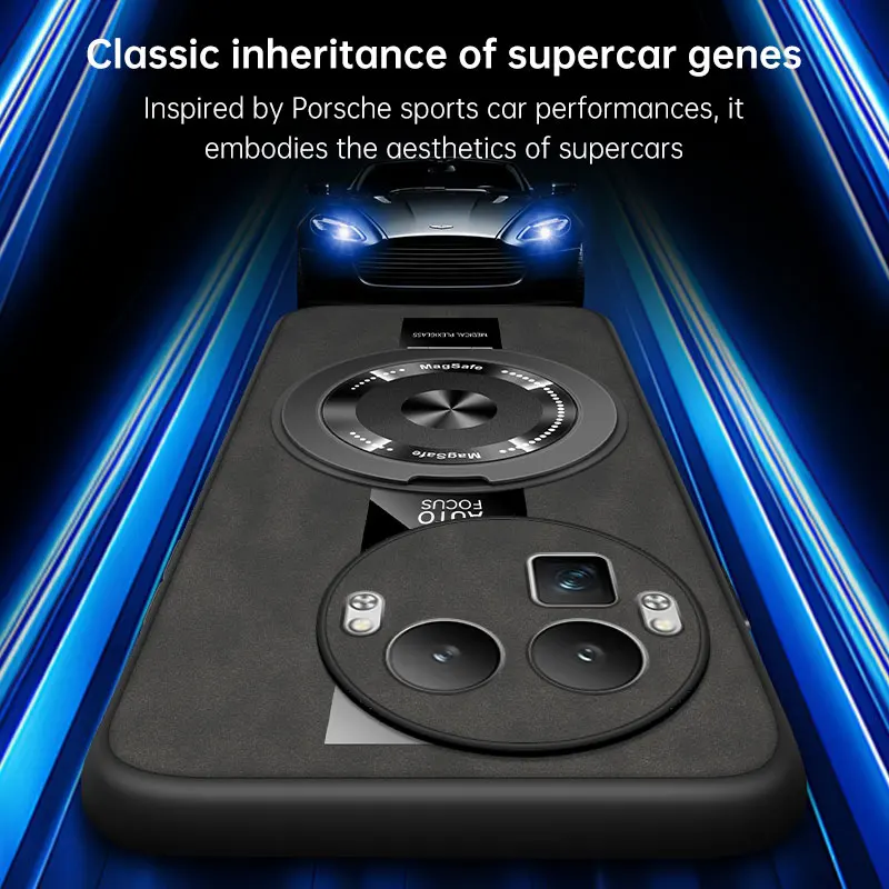 Leather Case with 360° Stand and Shockproof Protection - Anti-fall Design