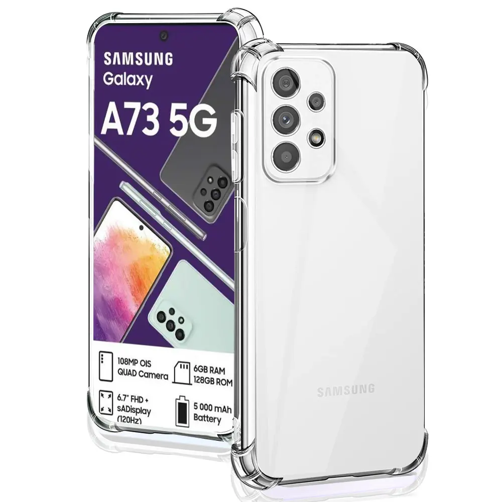 Per Samsung Galaxy A73 5G Custodia Custodia Morbida In Silicone Antiurto Trasparente Per Samsung A73 Custodia Trasparente Per Samsung A73 Funda Coque