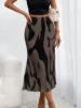 satin midi skirt
