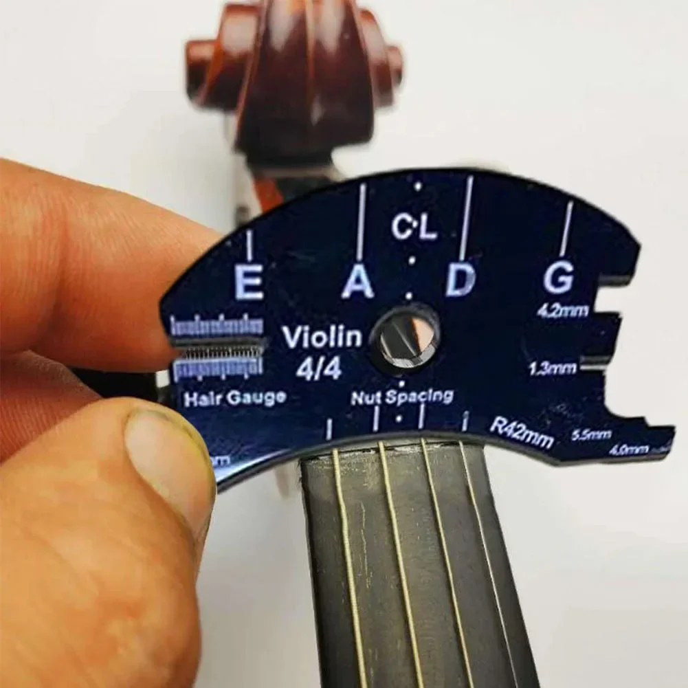 Strumento Ponte Per Violino 4/4 In Plastica | Multifunzione Per Misurare Corde E Altezza Tastiera