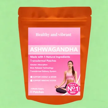 Toppe per integratori Mood & Strength - Ashwagandha, curcuma, zenzero, pepe nero e rodiola (transdermico)