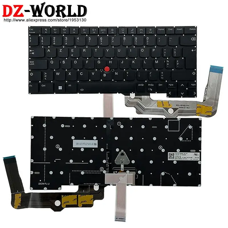 Azerty FR French BE Belgian Backlit Keyboard for Lenovo Thinkpad 