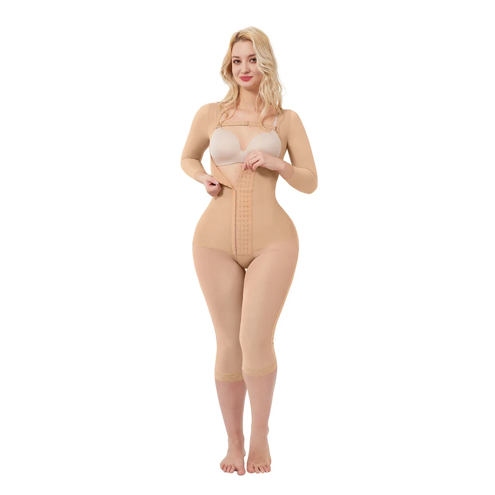 Women Fajas Colombianas Long Sleeve Corset Waist Trainer Body Shaper Tummy  Control Shapewear Bodysuit Slimming Girdle Fajas - AliExpress