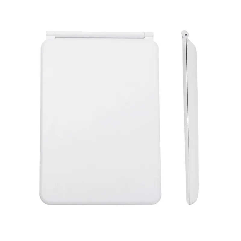 LED Folding Vanity / Makeup Mirror Rechargeable Flat LED Makeup Mirror Portable Travel Desktop Flip Make Up