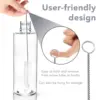 Bottle Cleaning Brushes 3pcs Long Nylon Tube Brush Set Flexible Bendable Cleaner for Washing Narrow Neck Bottle Coffee Cup Pipes 3