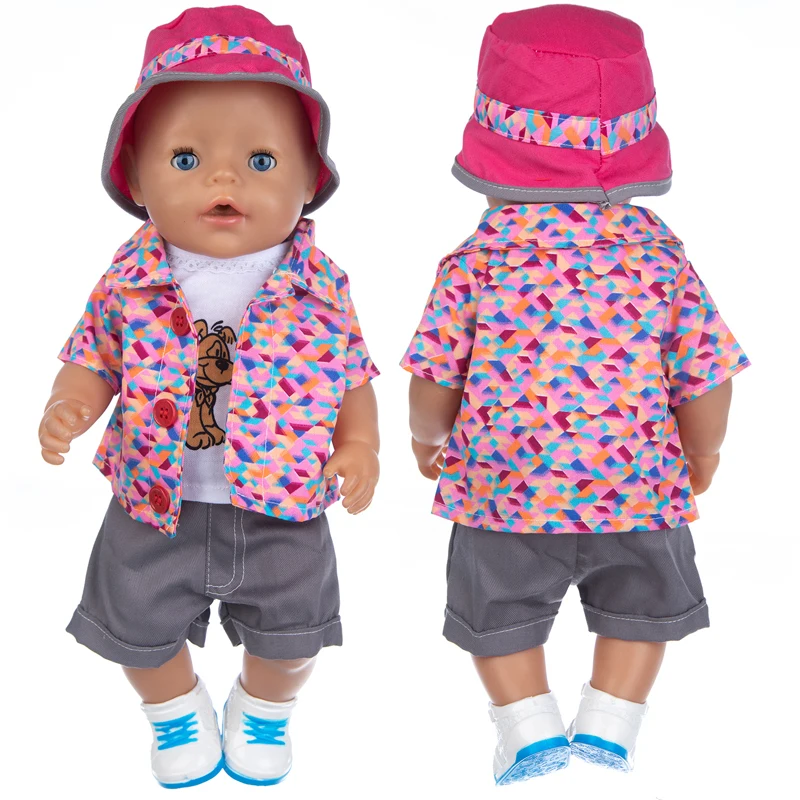 Baby Doll Clothes Multicolor Jackets Shirt Grey Pants 17" Reborn Dolls