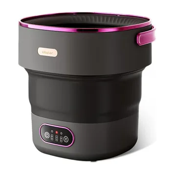 Portable Washing Machine 13L Foldable Mini Washer with with 4 Modes and Spin Basket Deep Cleaning of Underwear Baby Clothes 1