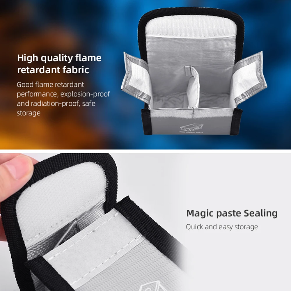 Drone Accessories Case Drone LiPo Battery Safe Bag For DJI Mavic Air 2/2S