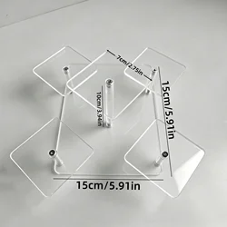 Acrylic Display Stand with Adjustable Heads for Jewelry and Collectibles - Multifunctional Accessory Holder (YKL - 82)