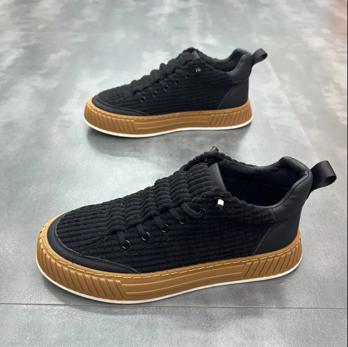 Fashion Platform Sneakers for Men Casual  High-top Shoes Male  Flat Non-slip Sport Running Shoes Man Spring Sneakers 2023