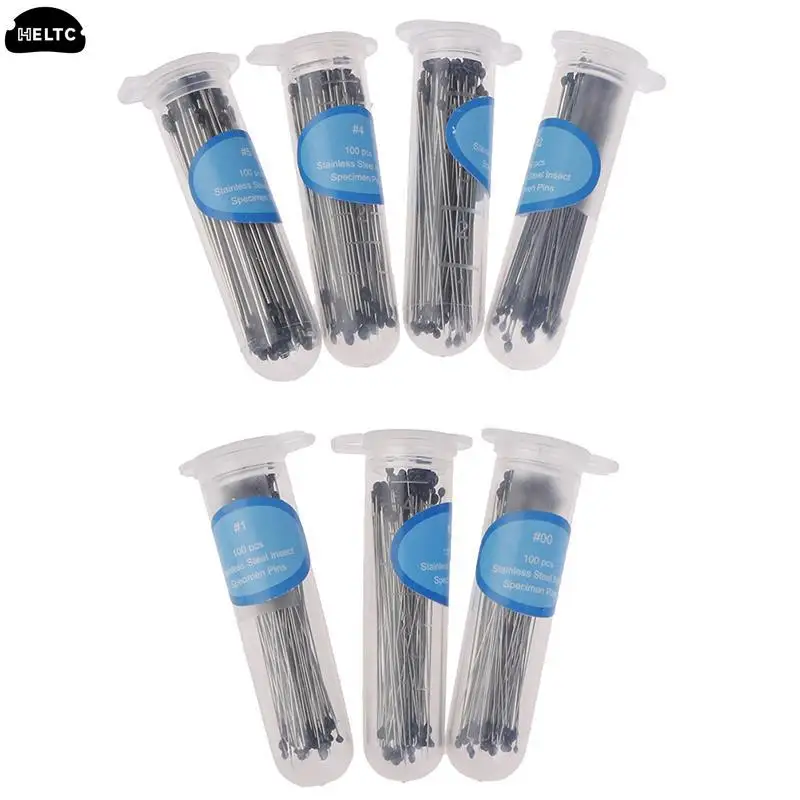 Surgical needle tool 100Pcs/pack Stainless steel insect pin specimen needle with tube for school lab entomology