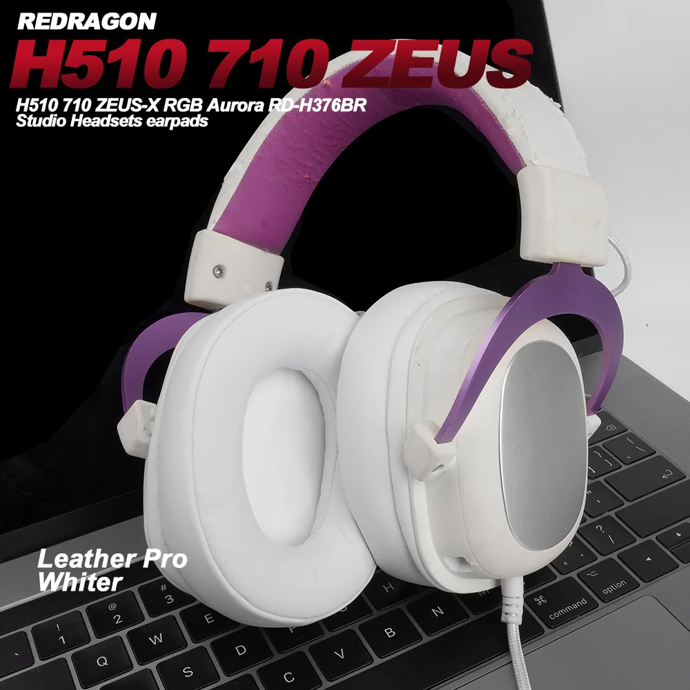 Earphone pads For REDRAGON H510 710 ZEUS-X RGB replacement Earpads headphones Earmuffs Soft cloth Memory Covers Sponge Protein