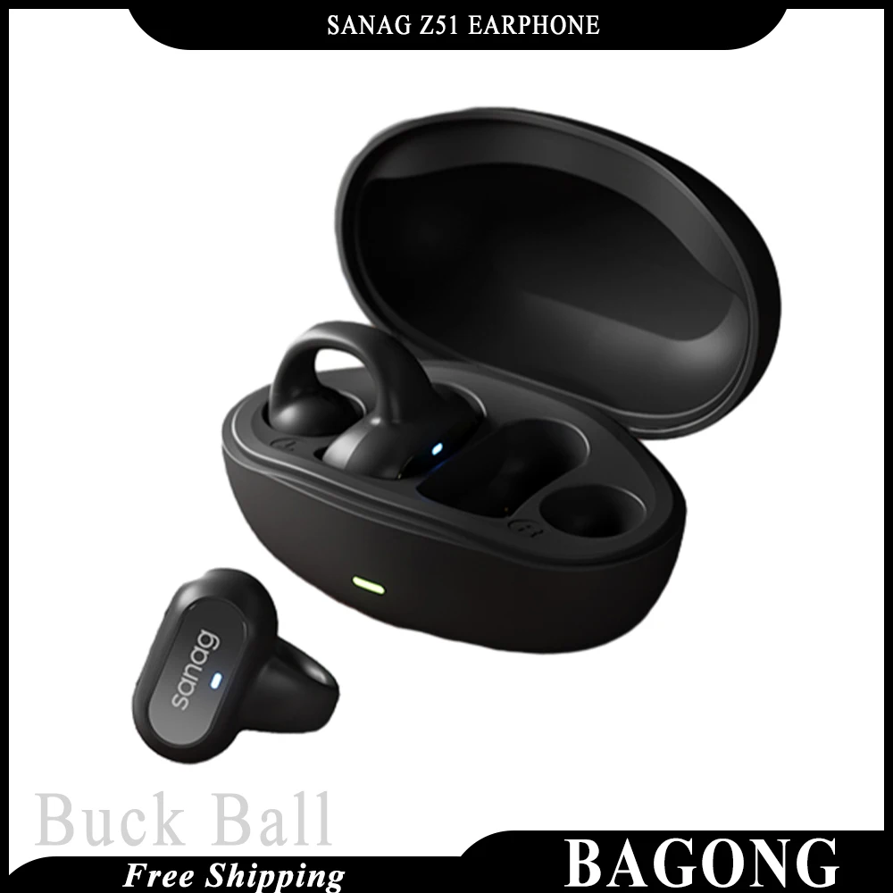 

Sanag Z51 Z51s Pro Max Earphone Wireless Bone Conduction Headset Long Battery Life Ear Hanging Type For Outdoor Sports Man Gifts