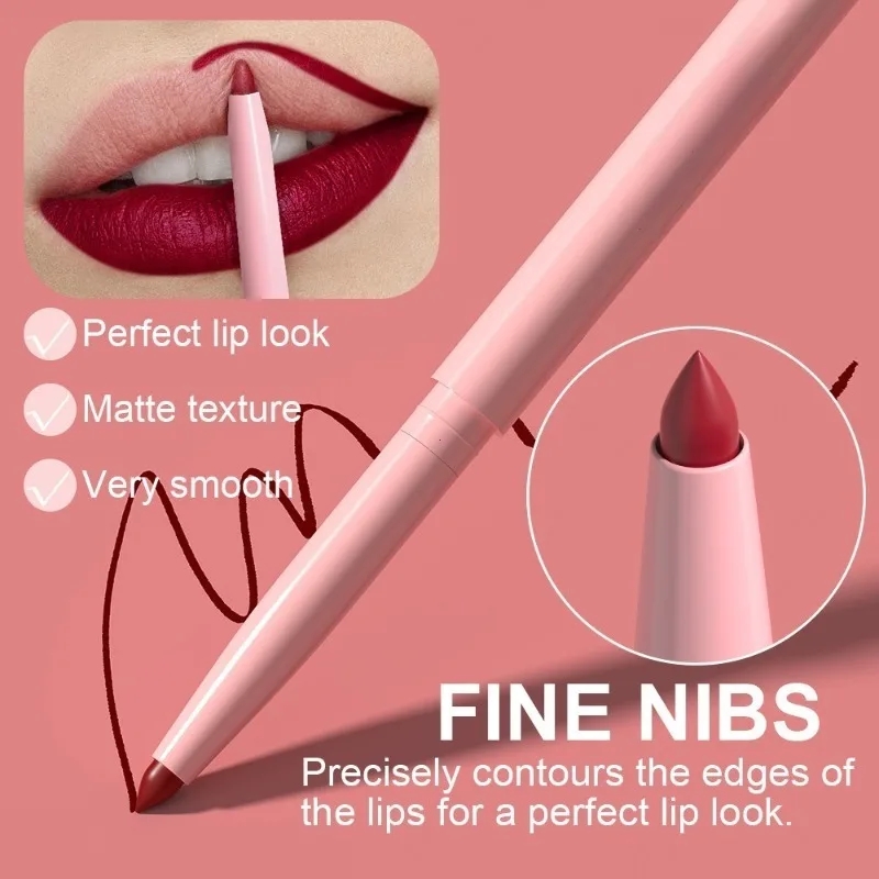 Set di penne per labbra da 6 pezzi Set di lucidalabbra a lunga durata, impermeabile, resistente al sudore, facile da colorare, che non sbiadisce, set di lucidalabbra, trucco di bellezza - immagine 3