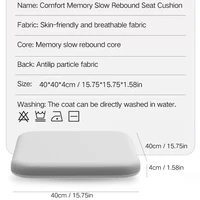 Ergonomic Memory Cotton Office Student Seat Cushion Hemorrhoid Cushion Prolonged Sitting God Tool 2