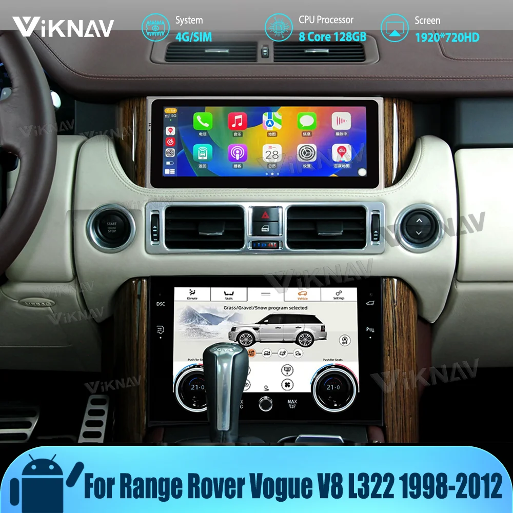

Player For Range Rover Vogue V8 L322 2002-2012 with AC Panel Car Radio Multimedia Touch Screen Stereo 10.25inch Android10 Video