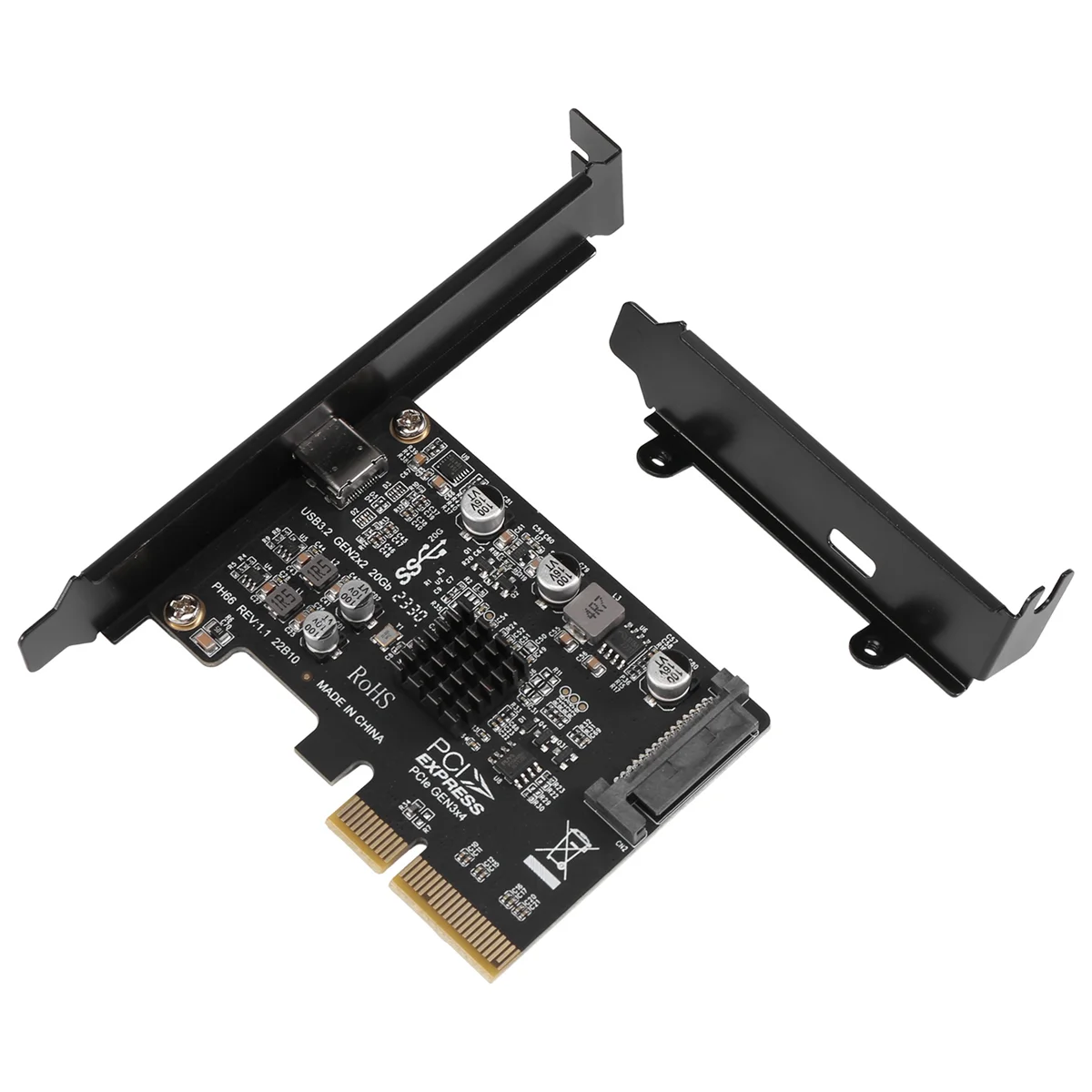 Windows 8/10/Linux용 최신 USB PCIE 카드 유형 C PCI-Exp..