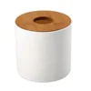 Desktop Tissue Box Wooden Lid Nordic Minimalist Style Tissue Case Kitchen Table Paper Extraction Container Home Tissue Boxes 3