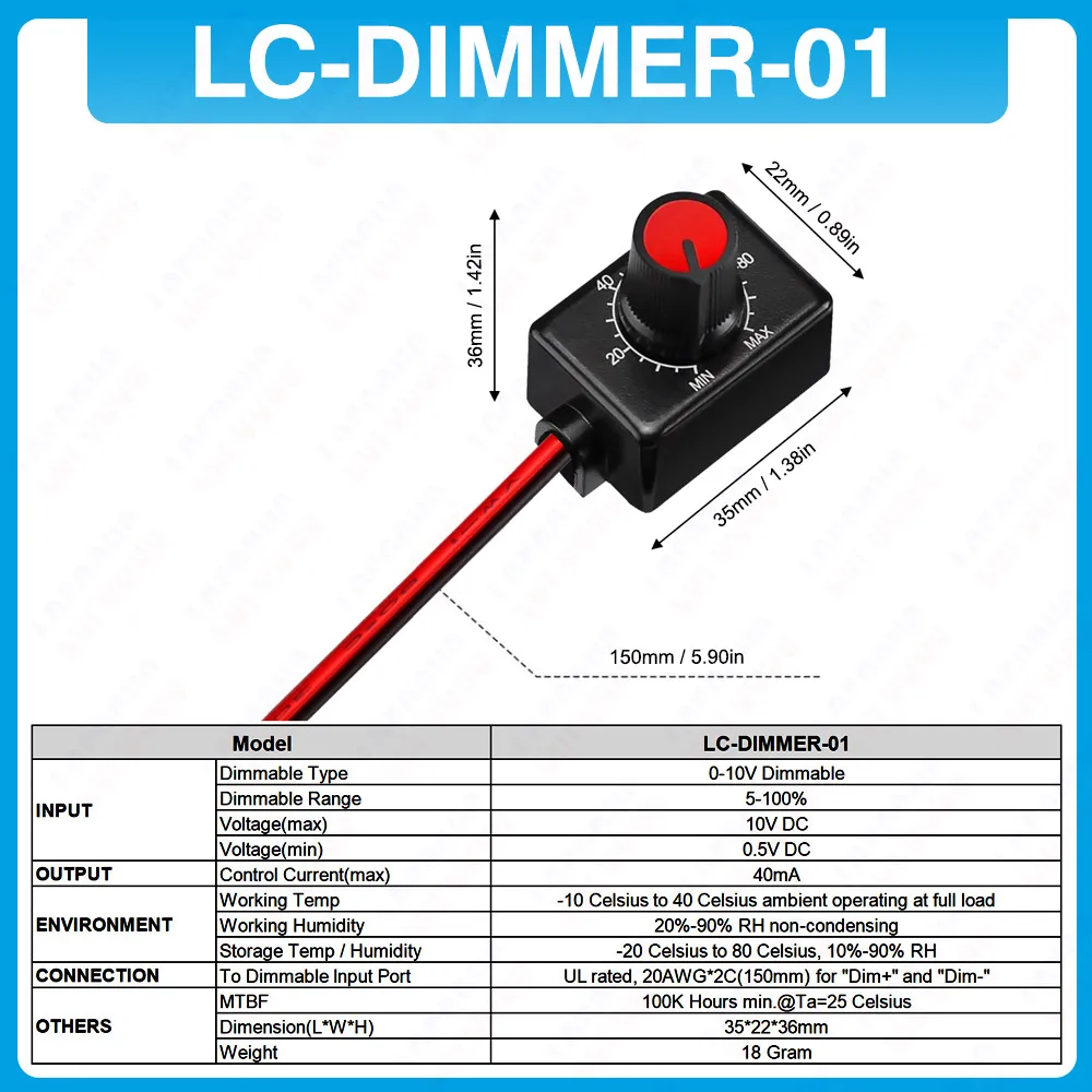 Enhanced LED Light Dimmer Power Supply