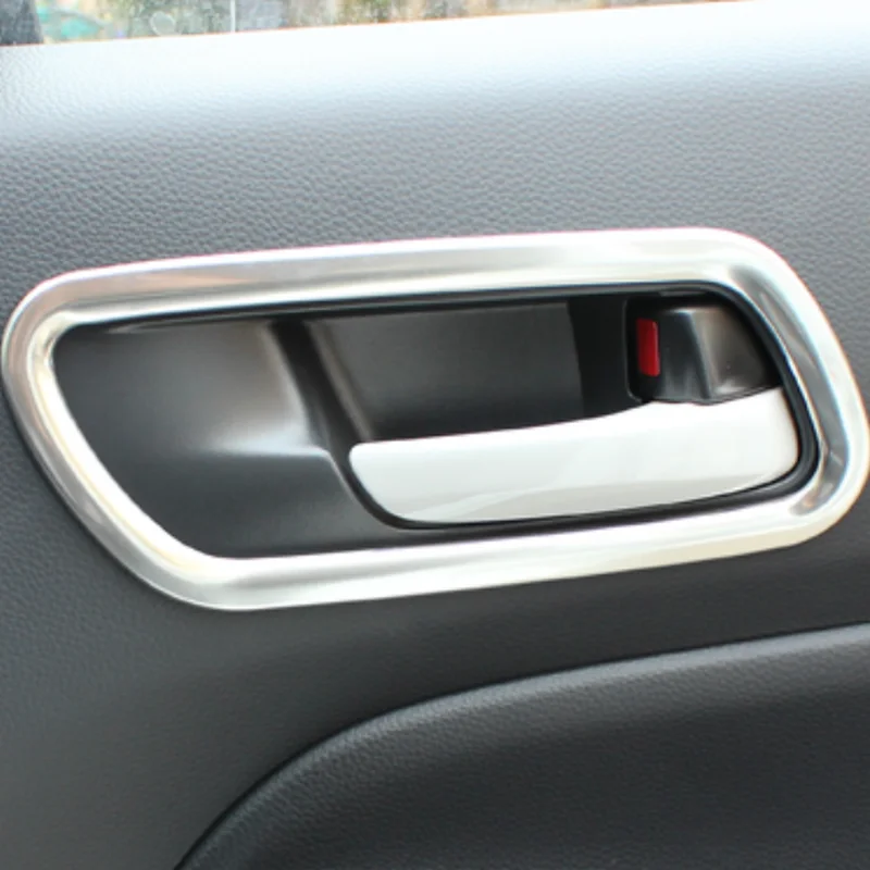 

BJMYCYY 4PCS/SET Stainless steel decorative frame for interior handle of car door For Honda Fit Jazz GR 2020 2021