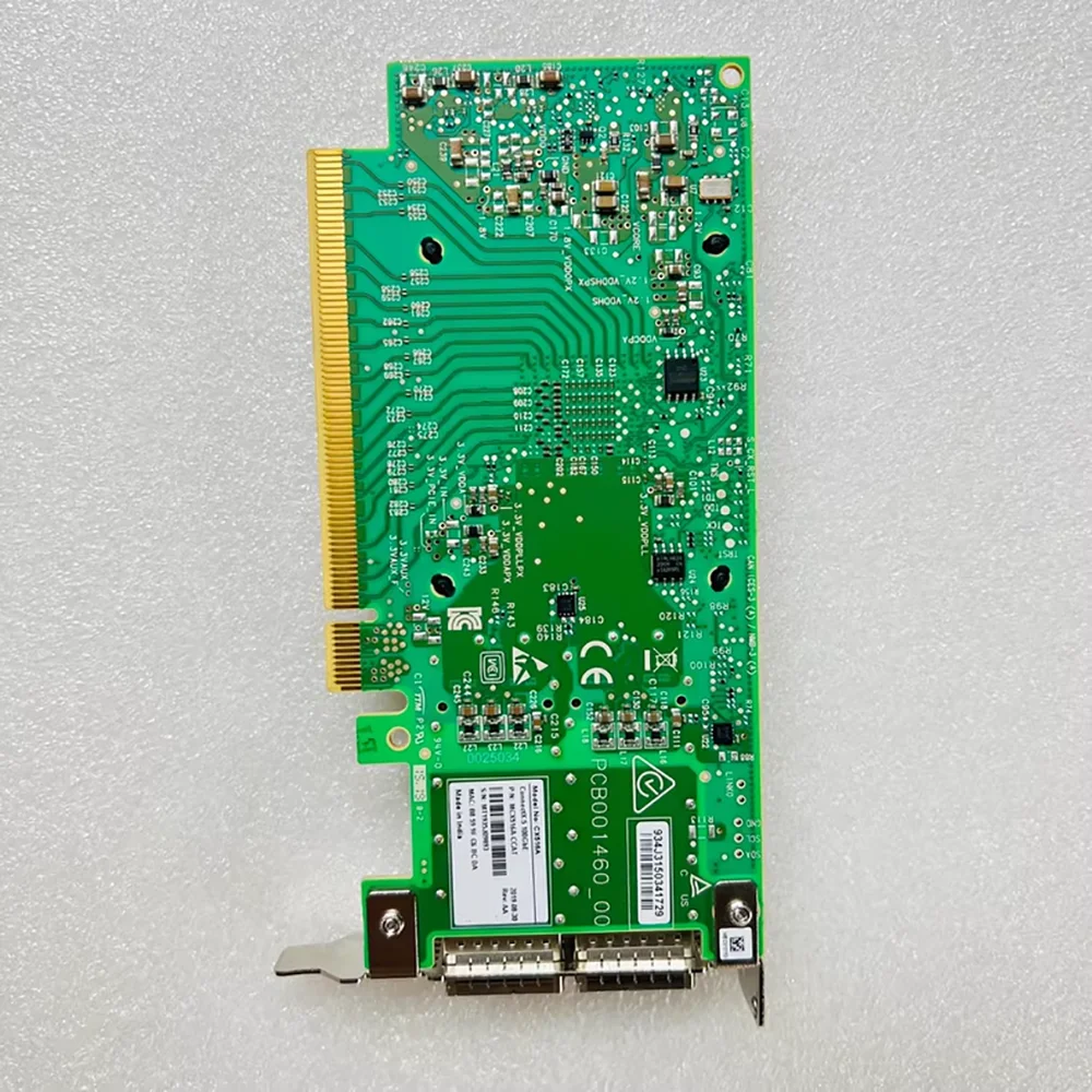 MCX516A-CCAT ConnectX-5 100Gb 듀얼 포트 기가비트 광 네트워크 카드 QSFP28 PCIe 4.0 CX516A-CDAT