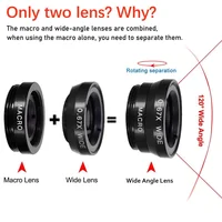 Universal 3 in 1 Fish Eye Lens Wide Angle Macro Phone Fisheye Lens Zoom Camera Kits With Phone Clip For iPhone Samsung Xiaomi 2