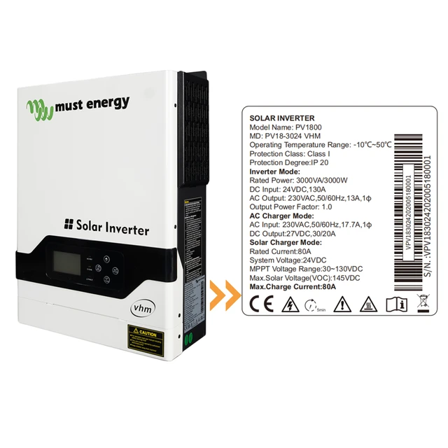 Must Hybrid Solar Inverter, Hybrid Solar Inverter Mppt