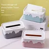 Square Plastic Tissue Box, Home Tissue Container, Car Napkins Holder Case, Kitchen Organizer, Simple and Stylish 1