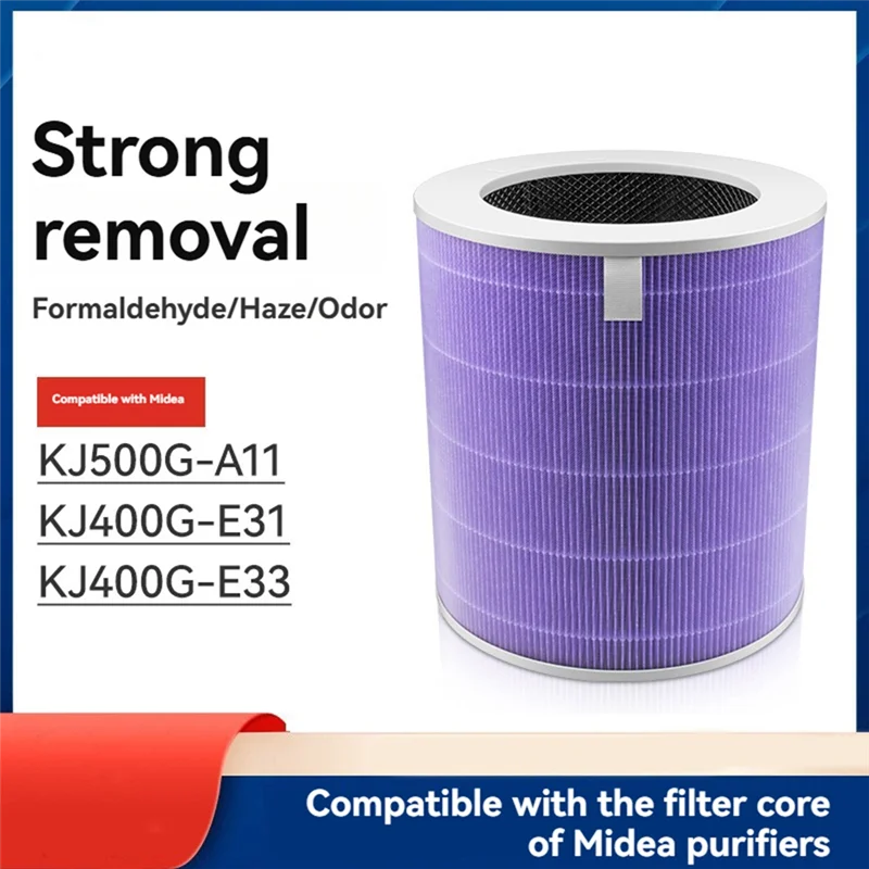 【BEST WISHES】미디어 모델 KJ500G-A11/KJ400G-E31/KJ400G-E33용 공기청정기 교체 필터 복합 키트