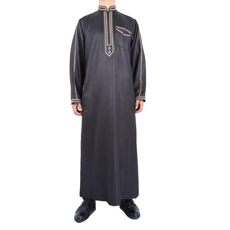 

Muslim Men Clothing Kaftan Robes Looser Pakistan Traditional Ethnic Middle East Jubba Thobe Kurta Arab Abaya Turkish Dress Dubai
