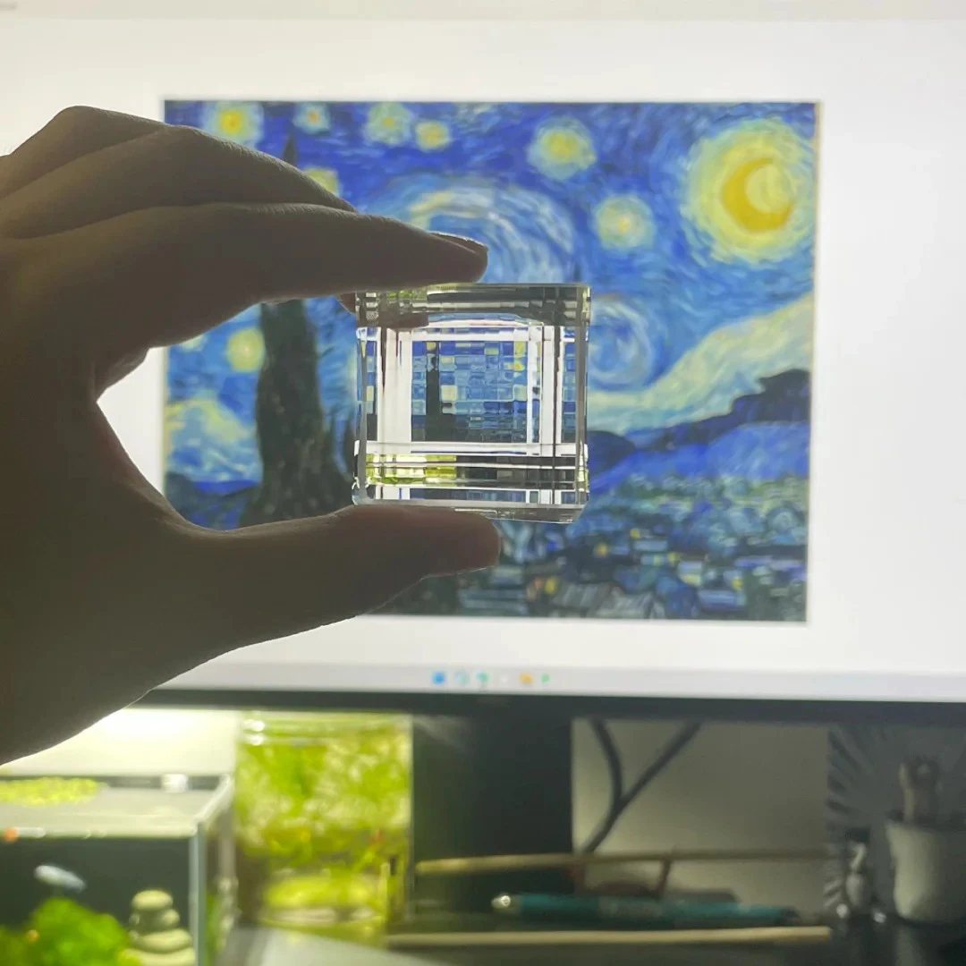 Crystal Pixel Filter, Pixel Prism Lens, Photography Filter, Creative Pixel Art, Portable and Unique Creative Gift