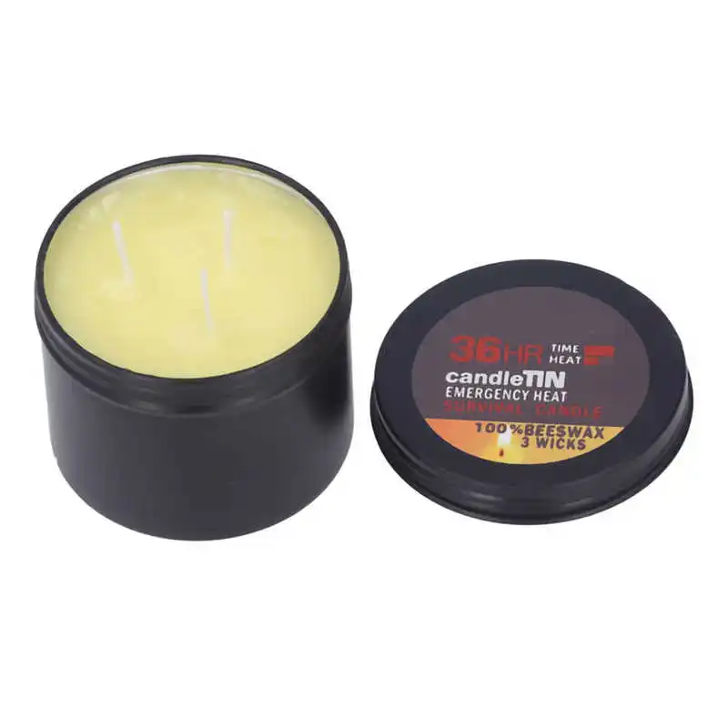 Long Lasting Candles 3 Wicks Survival Candle for Hiking