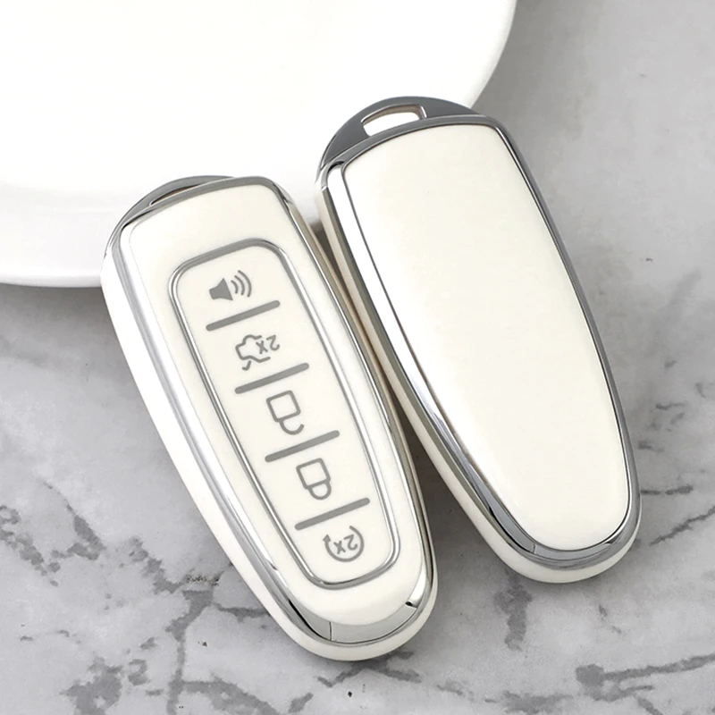 Premium TPU Car Key Case Cover - 5-Button Protection Shell