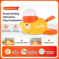 Feeders for Dogs Supplies Pet Intelligence Exercise Cartoon Little Yellow Duck Shape Interactive Dog Toy Anti-slip Design Toys 2