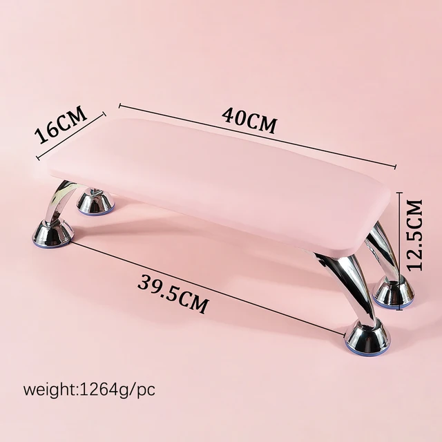 Monika Nails Pink Leather Nail Art Arm Rest Cushion Pillow With Stainless  Steel Stand Wrist Hand Arm Holder Pad Manicure Tool - AliExpress