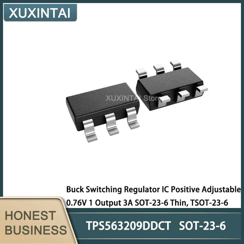 

20Pcs/Lot TPS563209DDCT TPS563209 Buck Switching Regulator IC Positive Adjustable 0.76V 1 Output 3A SOT-23-6 Thin, TSOT-23-6
