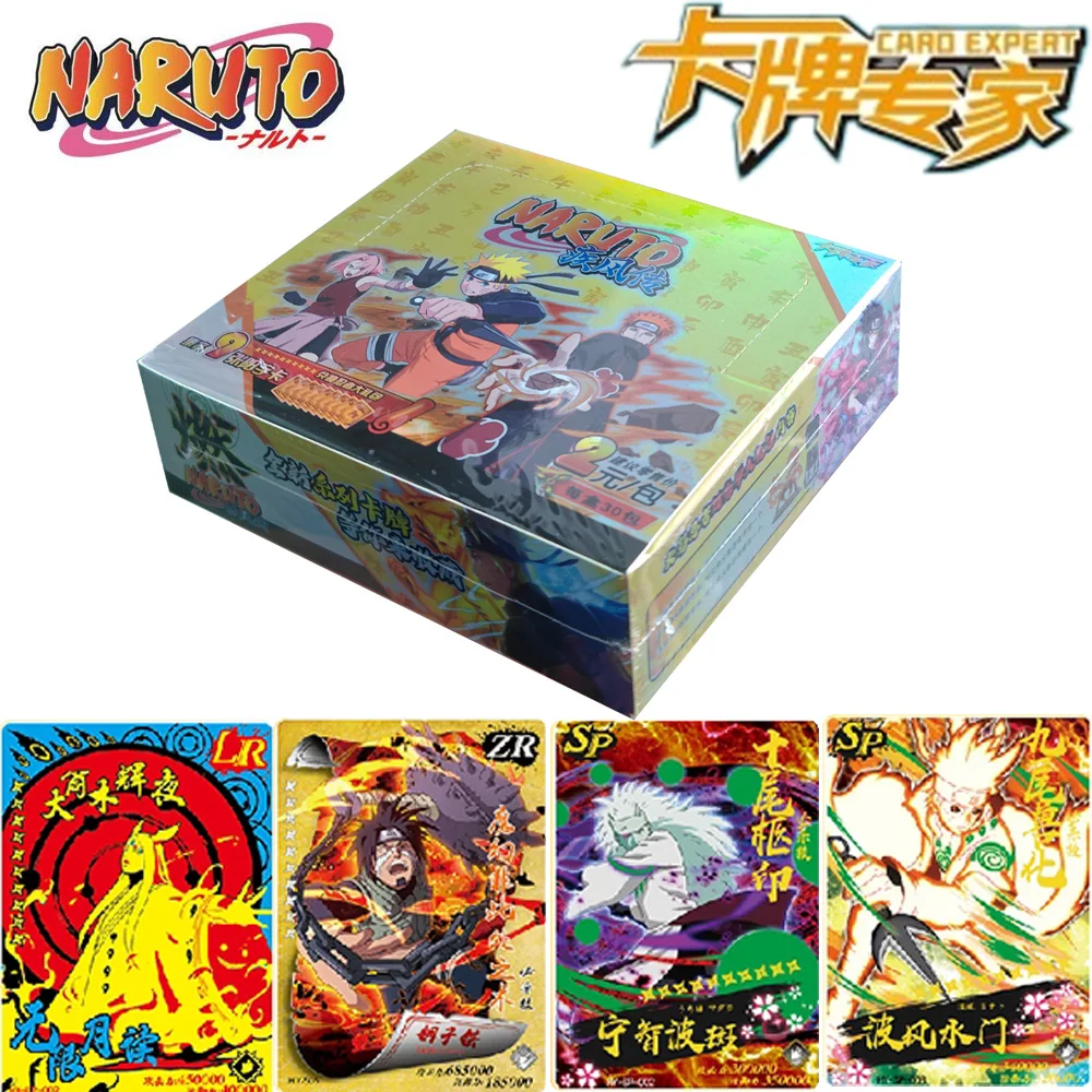 Card Expert Naruto Cards Booster Collection Cards Uzumaki Sasuke Ninja Game Rare Cards Box Flash Cards Regalo Di Natale Per Bambini