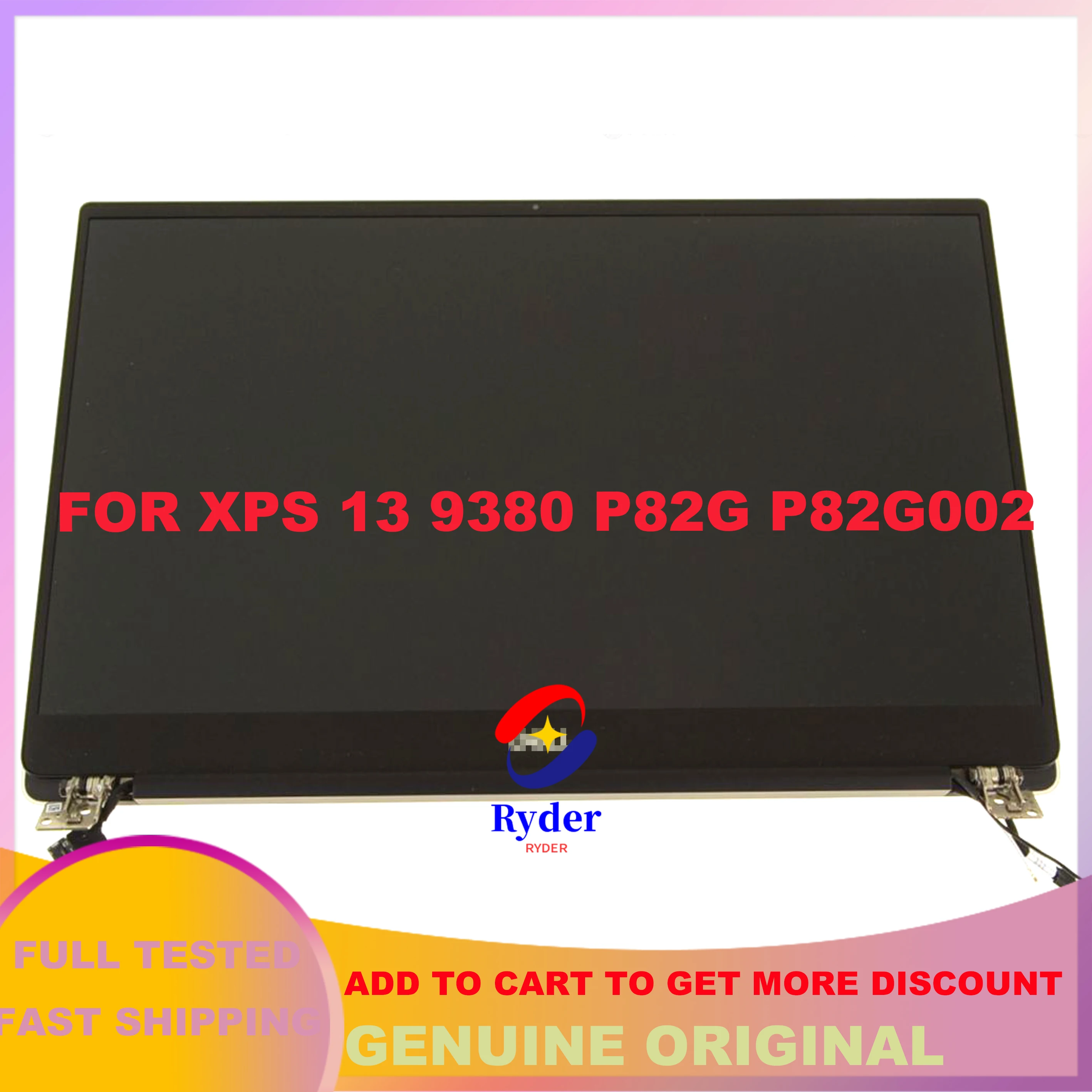 Originale 13.3 Pollici Uhd 4K 3840*2160 Lcd Touch Screen Assemblaggio Completo Per Dell Xps 13 9380 P82G P82G002 0Wt1R3