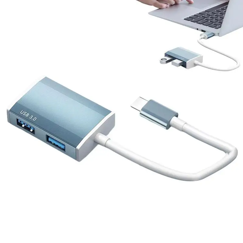 

USB C Docking USB C Hub 4-Port Type C Adapter USB Type C Extender Hub Laptop Docking Station Compatible For Most Type-C Devices