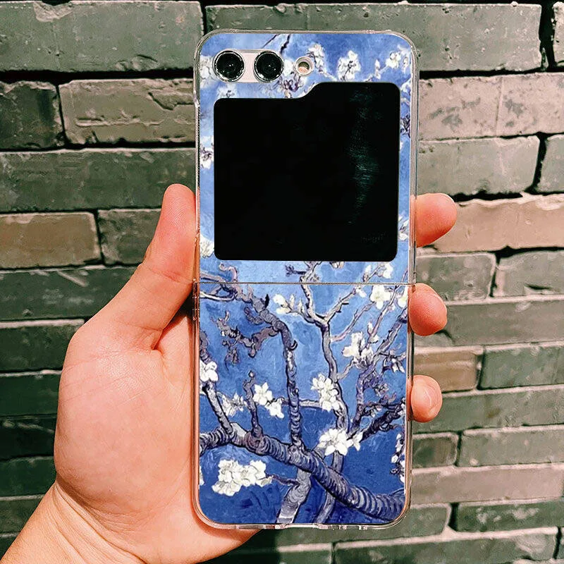 Van Gogh Floral Oil Painting Shockproof Folding Phone Case