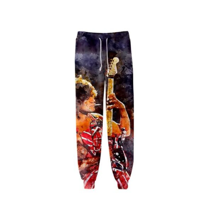 Rock Singer Eddie Van Halen Sweat Pants 3D Joggers Pants Casual Trousers Men/Women Hip Hop Sweatpants Pantalon Homme Streetwear 3