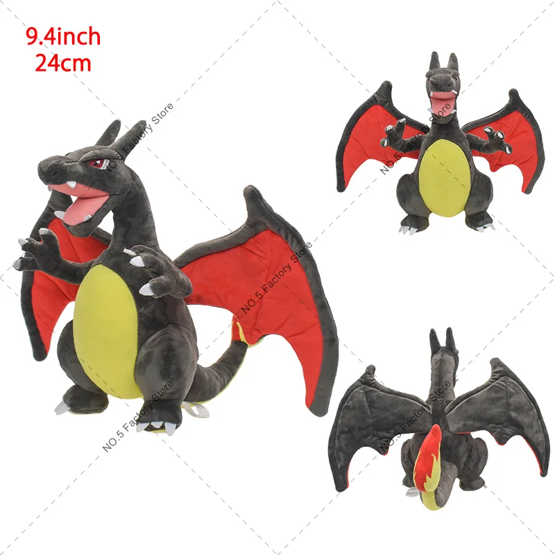 Pokemon Dynamax Charizard Plush Toys para crianças, X e Y, Fire Dragon  Anime Movies, Posket Monster, boneca de pelúcia, presente de aniversário