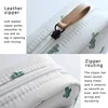 1PC Mini Cosmetic Bag Flamingo Solid Color Travel Toiletry Storage Bag Cactus Beauty Makeup Bag Organizer for Women Makeup Pouch 5
