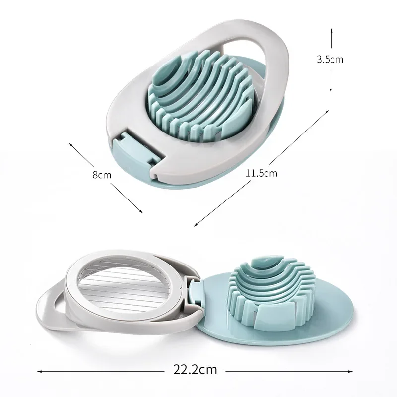 Egg Slicer Stainless Steel Wire Egg Slicer for Home Hard Boiled Eggs Cutter Fruit Slicer Kitchen Curious Gadgets Breakfast Tools