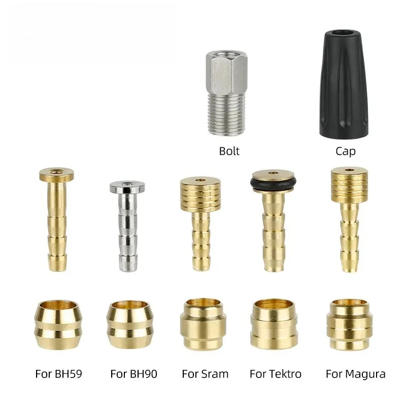 Bicycle Brake Copper Olive Insert Kit 5/10pcs For Shimano BH59/BH90 Sram Magura Tektro Hydraulic Disc Brake Hose