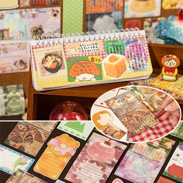 4Style 200Sheets Mood Graffiti Series Memo Material Pack Memo Paper Scrapbooking DIY Handbook Material Phone Case Diary Decor 2