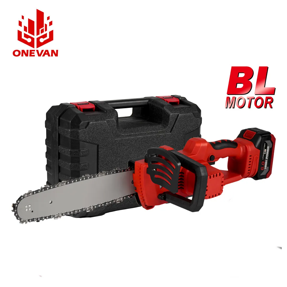 ONEVAN 5000W 12inch Cordless Electric Chainsaw Brushless Electric Saw Woodworking Power Tool Wood Cutter For Makita 18V Battery 8 10mm shank hss woodworking countersink router bit set screw extractor remon demolition for wood milling cutter