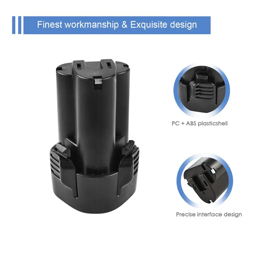 Bateria Li-ion para Makita 10.8v12v Bl1013 Bl1014 Td090d Td090dw Lct203w Lct204 1945506 Df030d Lct203w - Image 5