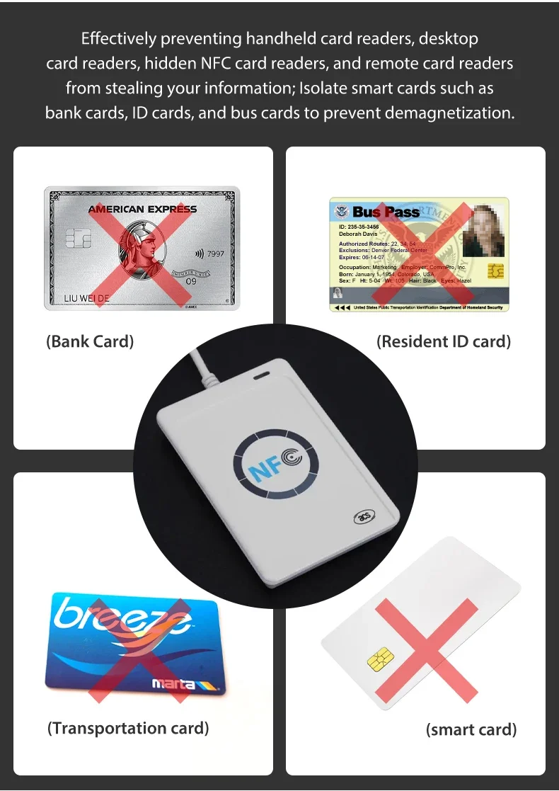 5~20 Stück Anti-Scan-Kartenhüllen, antimagnetisch, diebstahlsicher, RFID/NFC-Blockierung, Aluminiumfolie, Sicherheitshalter für Bankkarten und Ausweise – Detail 3